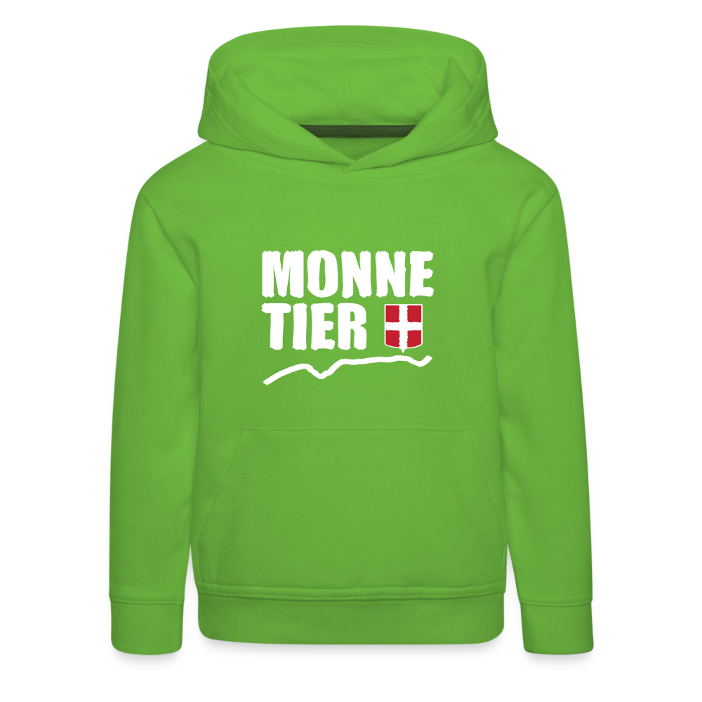 Pull à capuche Premium Enfant Monnetier Haute Savoie W - vert clair